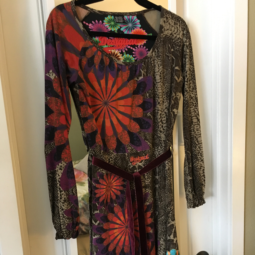 Desigual long sleeve dress, perfect for fall!